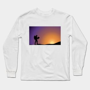 Sunrise in the mountains - adventure begins Long Sleeve T-Shirt